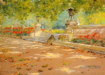Terrasse Prospect Park William Merritt Chase Peinture à l'huile